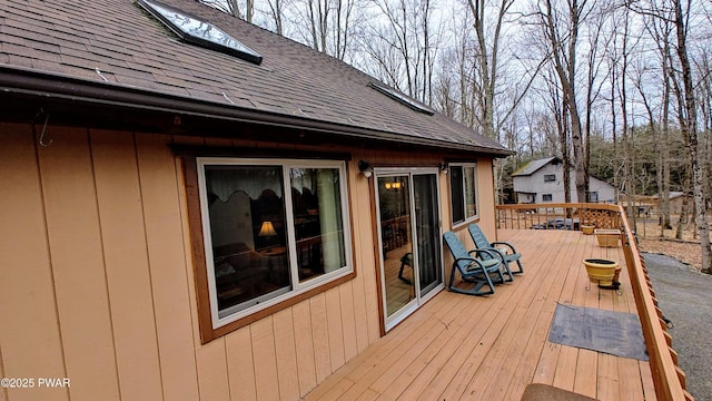 view of wooden terrace