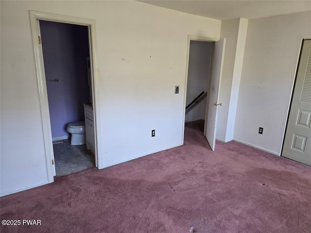 29 Burnett Way, Washingtonville, NY 10992 - unfurnished bedroom with carpet flooring, ensuite bath, and baseboards