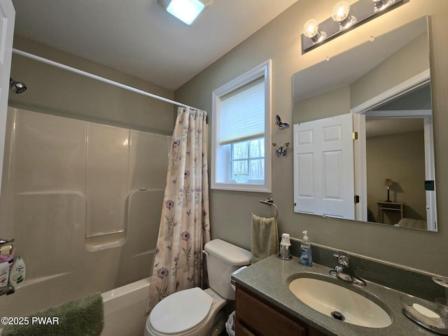 127 Maxatawny Dr, Pocono Lake, PA 18347 - full bathroom featuring vanity and shower / bath combo