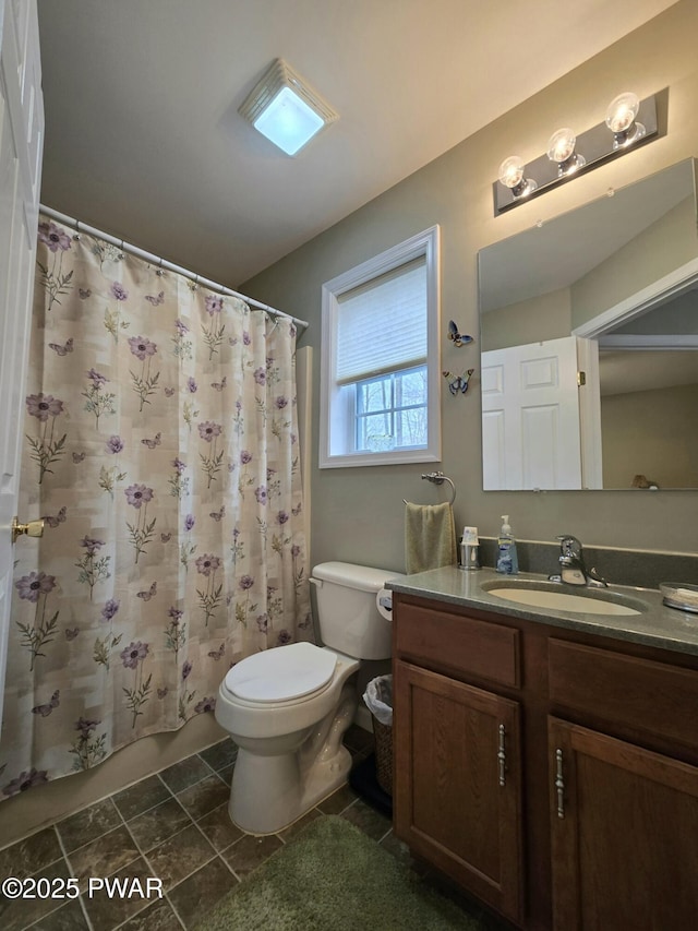 127 Maxatawny Dr, Pocono Lake, PA 18347 - full bathroom with vanity and a shower with shower curtain