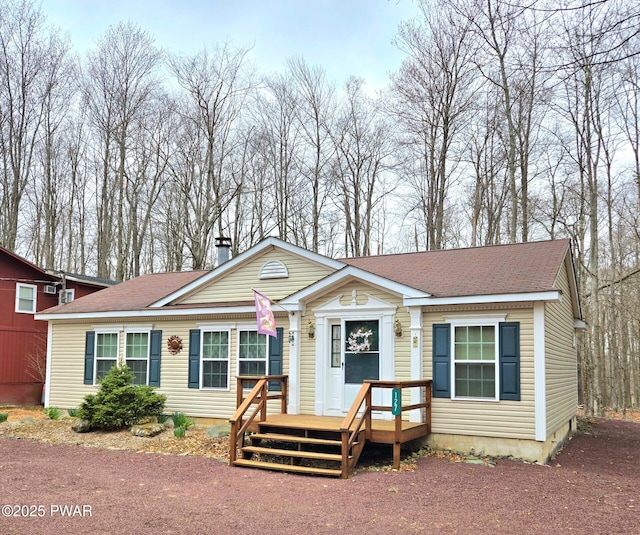 127 Maxatawny Dr, Pocono Lake, PA 18347 - manufactured / mobile home featuring roof with shingles