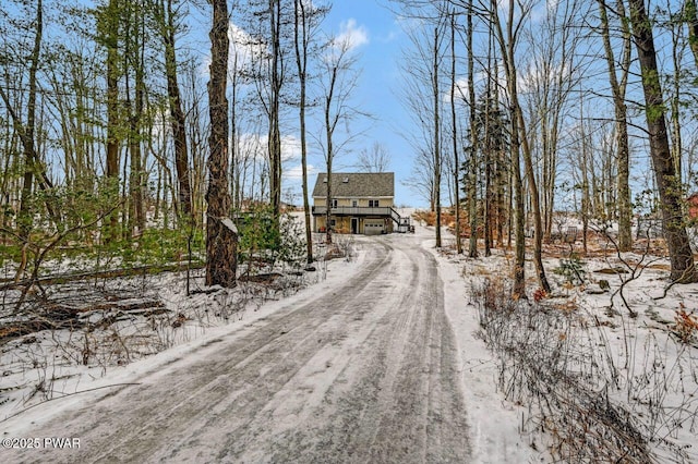 view of dirt / gravel road