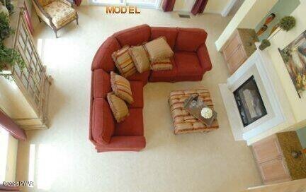 carpeted living room featuring a wealth of natural light