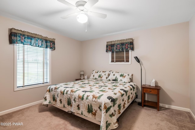 121 Island View Dr, Lake Ariel, PA 18436 - bedroom featuring carpet flooring, baseboards, and a ceiling fan