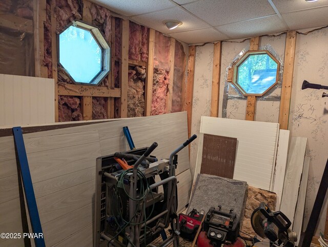 150 Shohola Pkwy N, Shohola, PA 18458 - miscellaneous room with a paneled ceiling