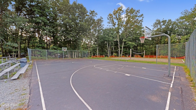 150 Shohola Pkwy N, Shohola, PA 18458 - view of basketball court with community basketball court and view of scattered trees