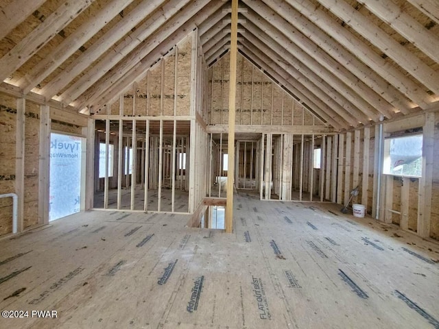 misc room featuring a high ceiling