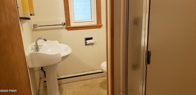 3307 Creamton Dr, Preston Park, PA 18455 - full bath with a stall shower and tile patterned flooring