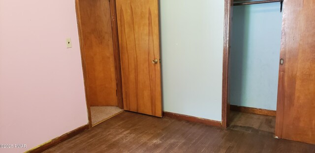 3307 Creamton Dr, Preston Park, PA 18455 - unfurnished bedroom featuring wood finished floors and a closet