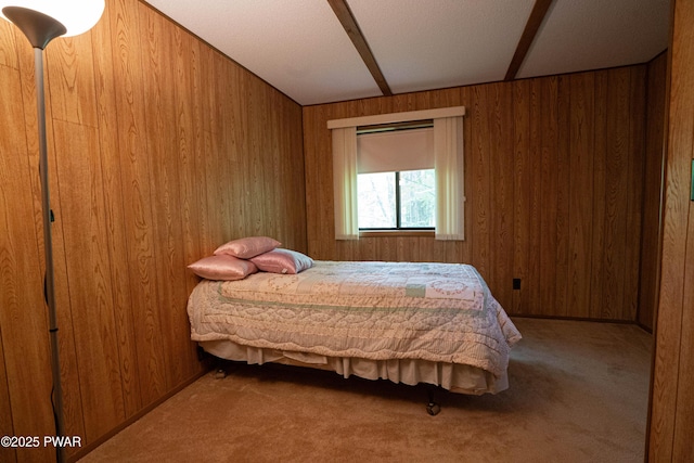 16 Par Ct, Lake Ariel, PA 18436 - bedroom featuring wooden walls and carpet