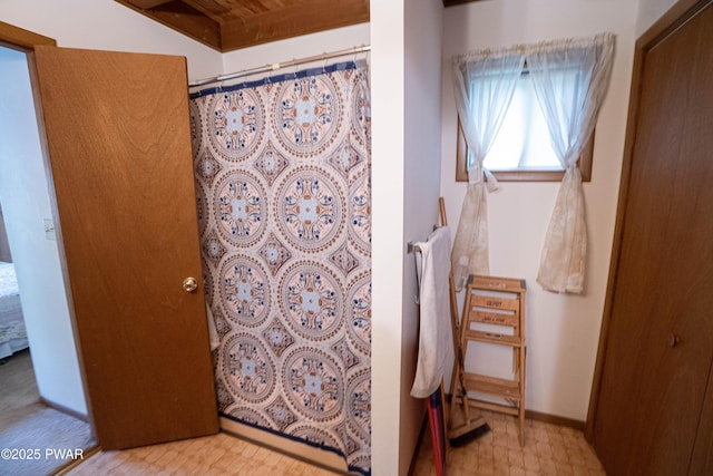 16 Par Ct, Lake Ariel, PA 18436 - bathroom featuring a shower with curtain and tile patterned floors