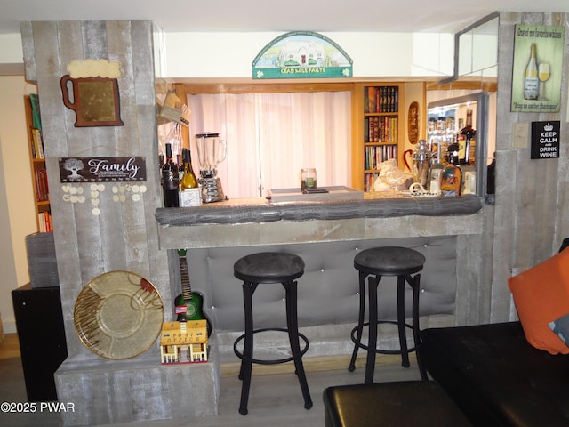 view of bar