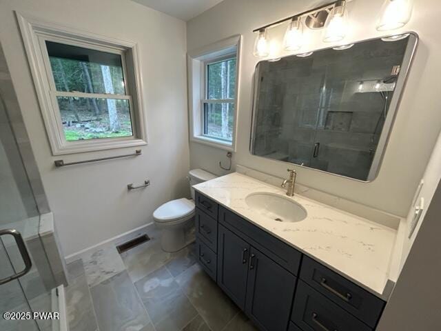 104 Maple Park Dr, Shohola, PA 18458 - bathroom with vanity and a stall shower