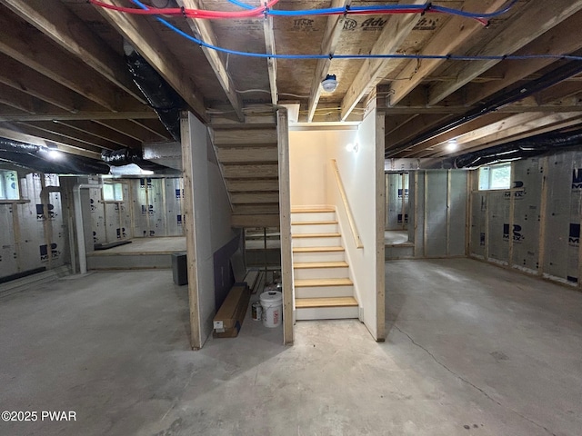 104 Maple Park Dr, Shohola, PA 18458 - below grade area featuring stairs
