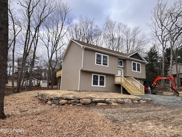 view of rear view of property