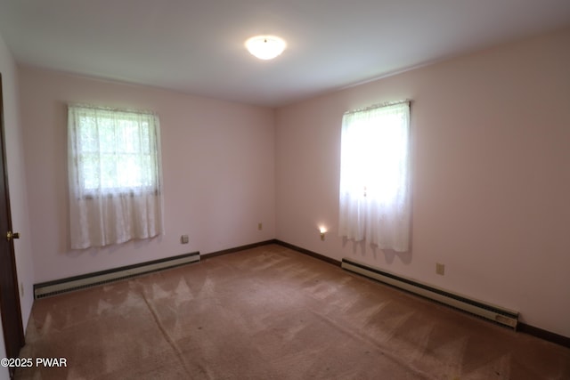 44 Purdytown Tpke, Lake Ariel, PA 18436 - spare room with a baseboard radiator and carpet flooring