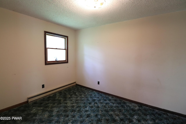 44 Purdytown Tpke, Lake Ariel, PA 18436 - carpeted empty room featuring baseboard heating and a textured ceiling