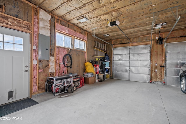 111 Riverbend Ln, Beach Lake, PA 18405 - garage with a garage door opener and electric panel