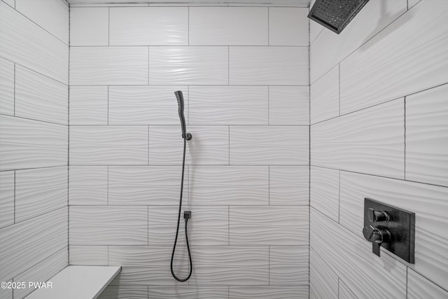 111 Riverbend Ln, Beach Lake, PA 18405 - bathroom with tiled shower