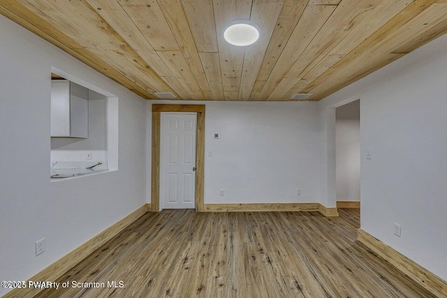 28 Holland Rd, Hawley, PA 18428 - unfurnished room with wood ceiling and wood finished floors