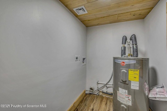 28 Holland Rd, Hawley, PA 18428 - utility room with electric water heater
