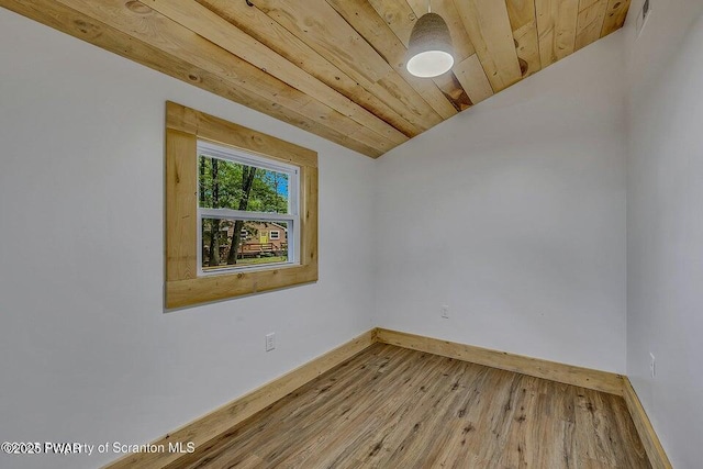 28 Holland Rd, Hawley, PA 18428 - spare room with wood finished floors, lofted ceiling, and wood ceiling