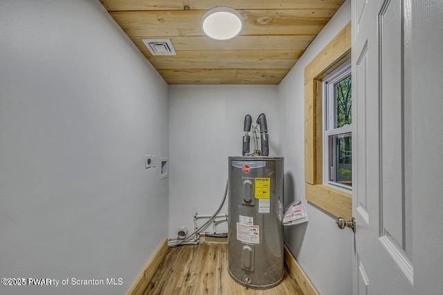 28 Holland Rd, Hawley, PA 18428 - utility room featuring electric water heater