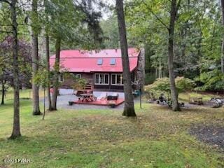 128 Timber Ln, Tafton, PA 18464 - back of house with a lawn