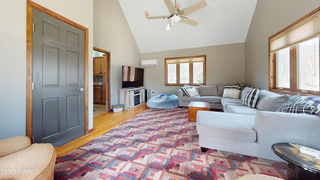 677 W Chipmunk Rd, Bushkill, PA 18324 - living room with a wainscoted wall, wood finished floors, and a drop ceiling