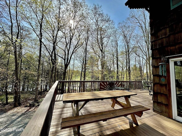 205 Waterview Dr, Lords Valley, PA 18428 - view of wooden terrace