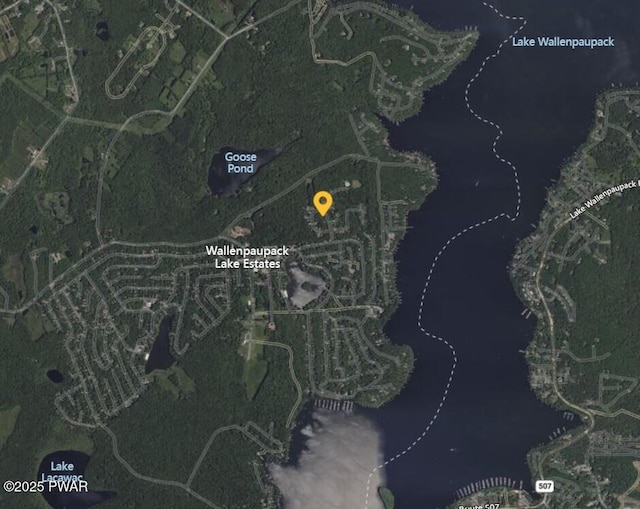 aerial view of property's location