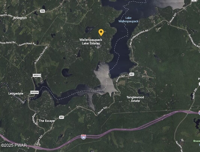 aerial map of property and surrounding area
