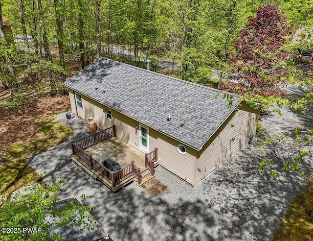 view from above of property