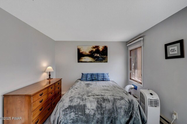 1107 Crest Cir, Lakeville, PA 18438 - bedroom with a baseboard radiator and baseboards