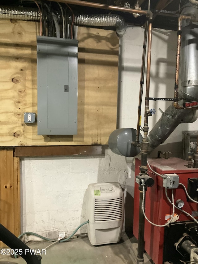 utility room featuring electric panel