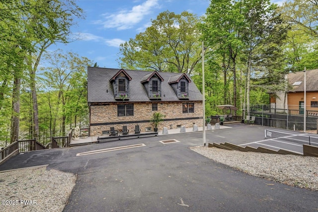view of asphalt driveway