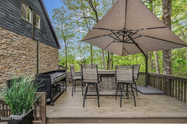view of deck