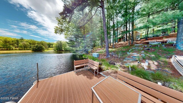 109 Lake Dr, Dingmans Ferry, PA 18328 - dock with a water view