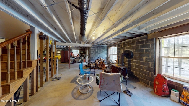 109 Lake Dr, Dingmans Ferry, PA 18328 - basement featuring plenty of natural light