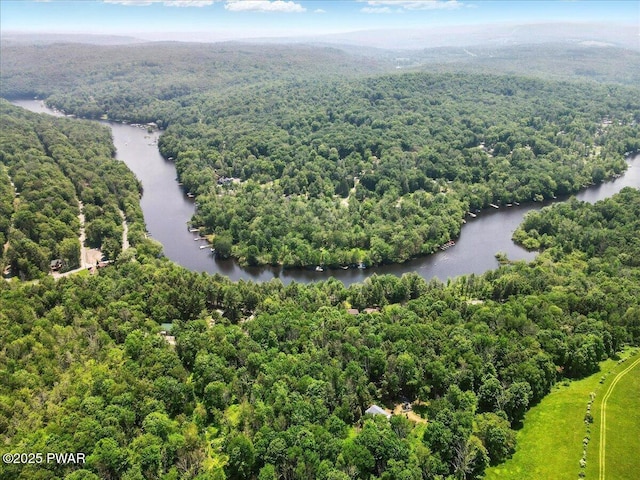 36 Rolling Acres Rd, Lake Ariel, PA 18436 - aerial view of a heavily wooded area and a nearby body of water