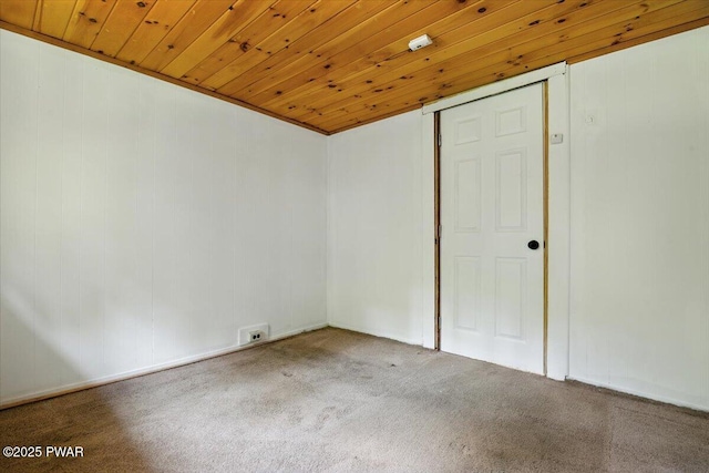 36 Rolling Acres Rd, Lake Ariel, PA 18436 - carpeted empty room with wood ceiling