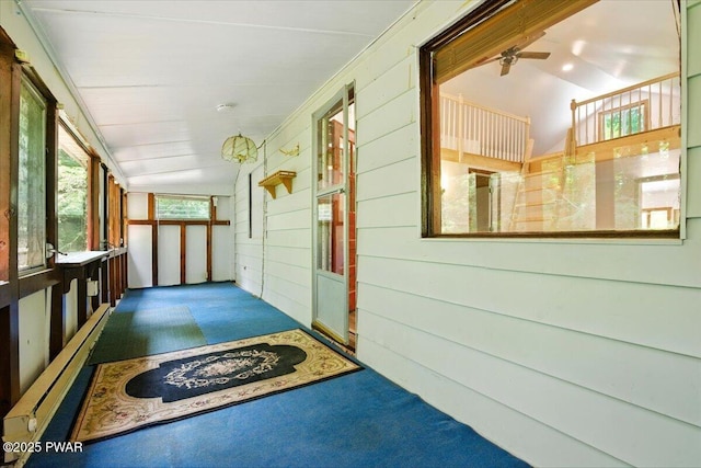 36 Rolling Acres Rd, Lake Ariel, PA 18436 - unfurnished sunroom featuring vaulted ceiling