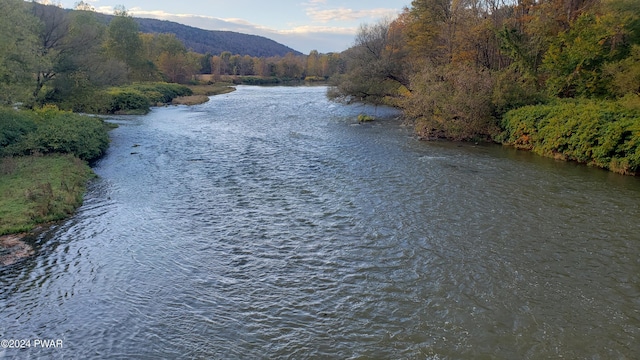 view of water feature featuring a mountain view