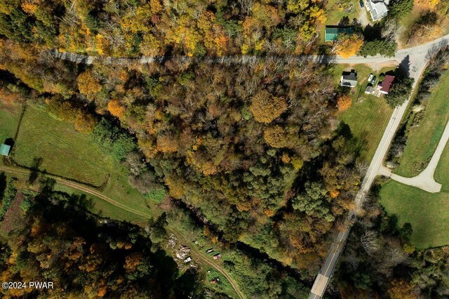 bird's eye view with a rural view