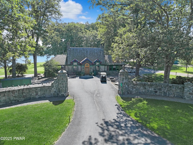 111 Blueridge Ln, Lords Valley, PA 18428 - view of front of house with a front yard