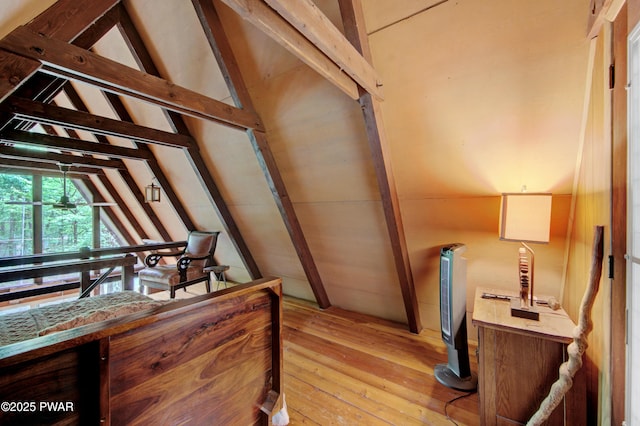 111 Blueridge Ln, Lords Valley, PA 18428 - hallway featuring light wood-style flooring and an upstairs landing
