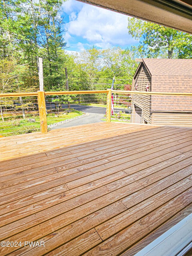 view of wooden terrace