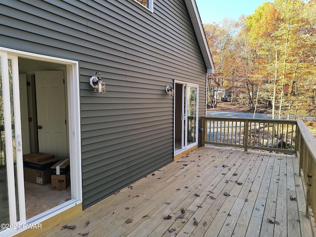 view of wooden terrace