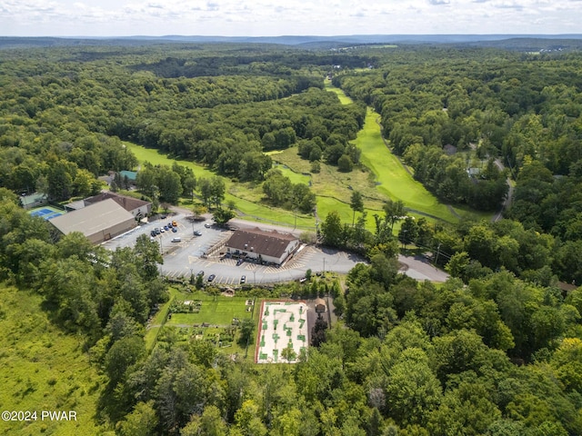 23 S Fairway Dr, Lake Ariel, PA 18436 - aerial view of property and surrounding area featuring a heavily wooded area