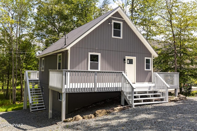 23 S Fairway Dr, Lake Ariel, PA 18436 - view of front of home featuring stairs and a deck